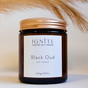 Αρωματικό κερί σόγιας Black Oud Ignite candles