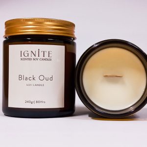 Αρωματικό κερί σόγιας Black Oud2 Ignite candles