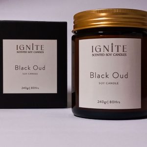 Αρωματικό κερί σόγιας Black Oud3 Ignite candles