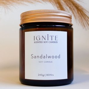 Αρωματικό κερί σόγιας Sandalwood Ignite candles