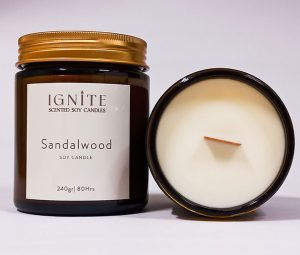 Αρωματικό κερί σόγιας Sandalwood2 Ignite candles