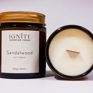 Αρωματικό κερί σόγιας Sandalwood2 Ignite candles