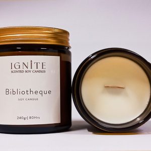 Αρωματικό κερί σόγιας Bibliotheque Ignite candles 2