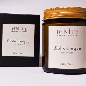 Αρωματικό κερί σόγιας Bibliotheque Ignite candles 3